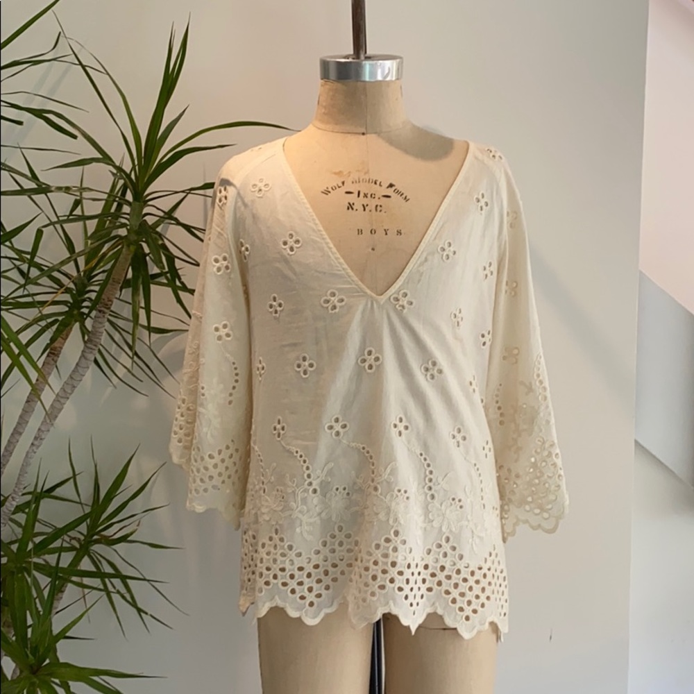 Cream blouse